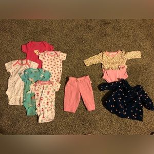 8 pc set 0-3 months